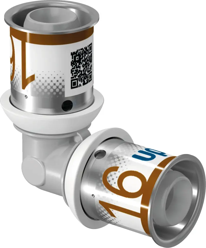 Uponor Persknie kunststof 20/2.25mm FF 90° (drink)water Uponor S-Press PLUS PPSU 1039930