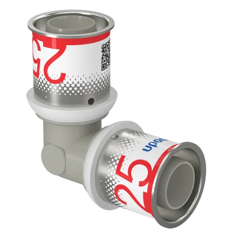 Uponor Persknie kunststof 25/2.5mm FF 90° (drink)water Uponor S-Press PLUS PPSU 1039931