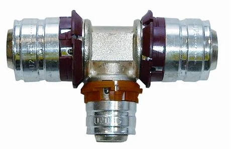 Uponor Pers-T messing 40/4mm FFF (drink)water Uponor Unipipe Press 1046921
