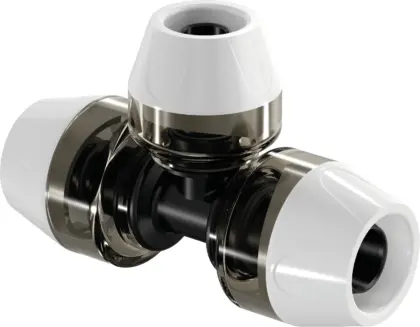 Uponor Persverloop-T kunststof 20xEV020210xmm FFF (drink)water Uponor MLC RTM 1048555