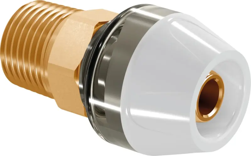 Uponor Persovergangsstuk messing 16/2mm x 1/2" M (drink)water Uponor MLC RTM 1048566
