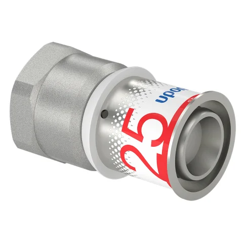 Uponor Persovergangsstuk messing 25/2.5mm x 3/4" F (drink)water Uponor S-Press PLUS 1070519