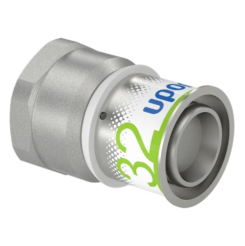 Uponor Persovergangsstuk messing 32/3mm x 1" F (drink)water Uponor S-Press PLUS 1070521