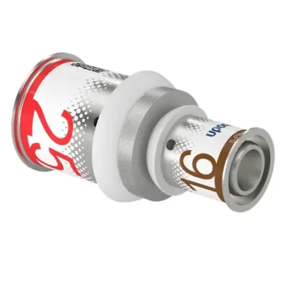 Uponor Persverloopmof messing 25/2.5x16/2mm FF (drink)water Uponor S-Press PLUS 1070553