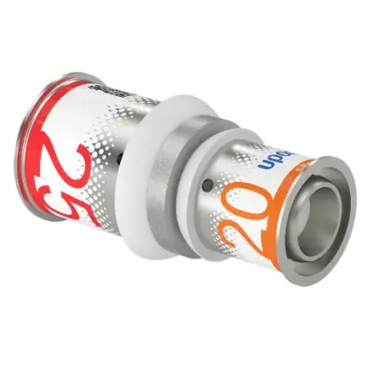 Uponor Persverloopmof messing 25/2.5x20/2.25mm FF (drink)water Uponor S-Press PLUS 1070554