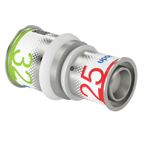 Uponor Persverloopmof messing 32/3x25/2.5mm FF (drink)water Uponor S-Press PLUS 1070556