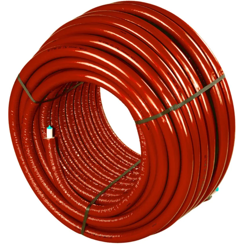 Uponor Geïsoleerde meerlagenbuis 4 mm Uponor UniPipe PLUS 32x3mm rood flexibel 50m 1091712