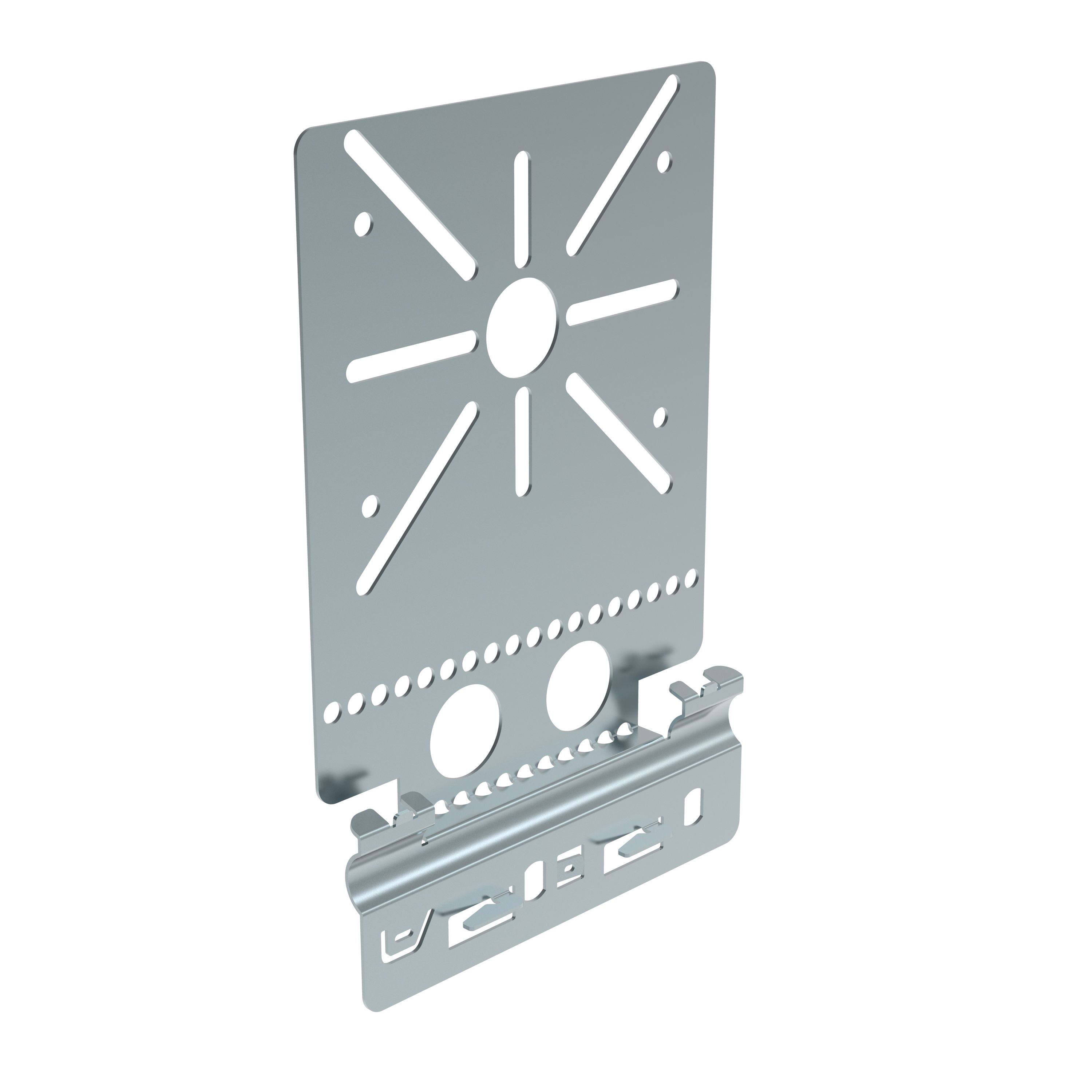 VANGEEL SYSTEMS P31+ snelmontageplaat kabelgoot H60 Sdz. voor Plexo dozen- schroefloos klemmen VG481155