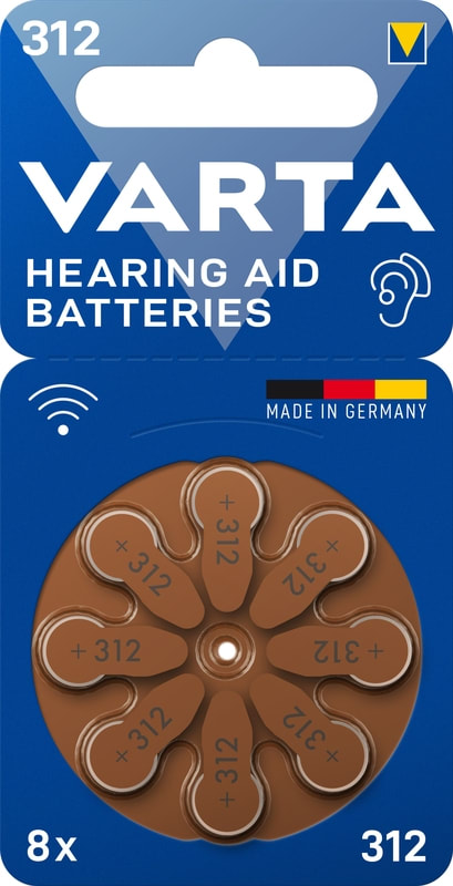 VARTA Hearing Aid Battery 312 Blister 8 24607.101.418