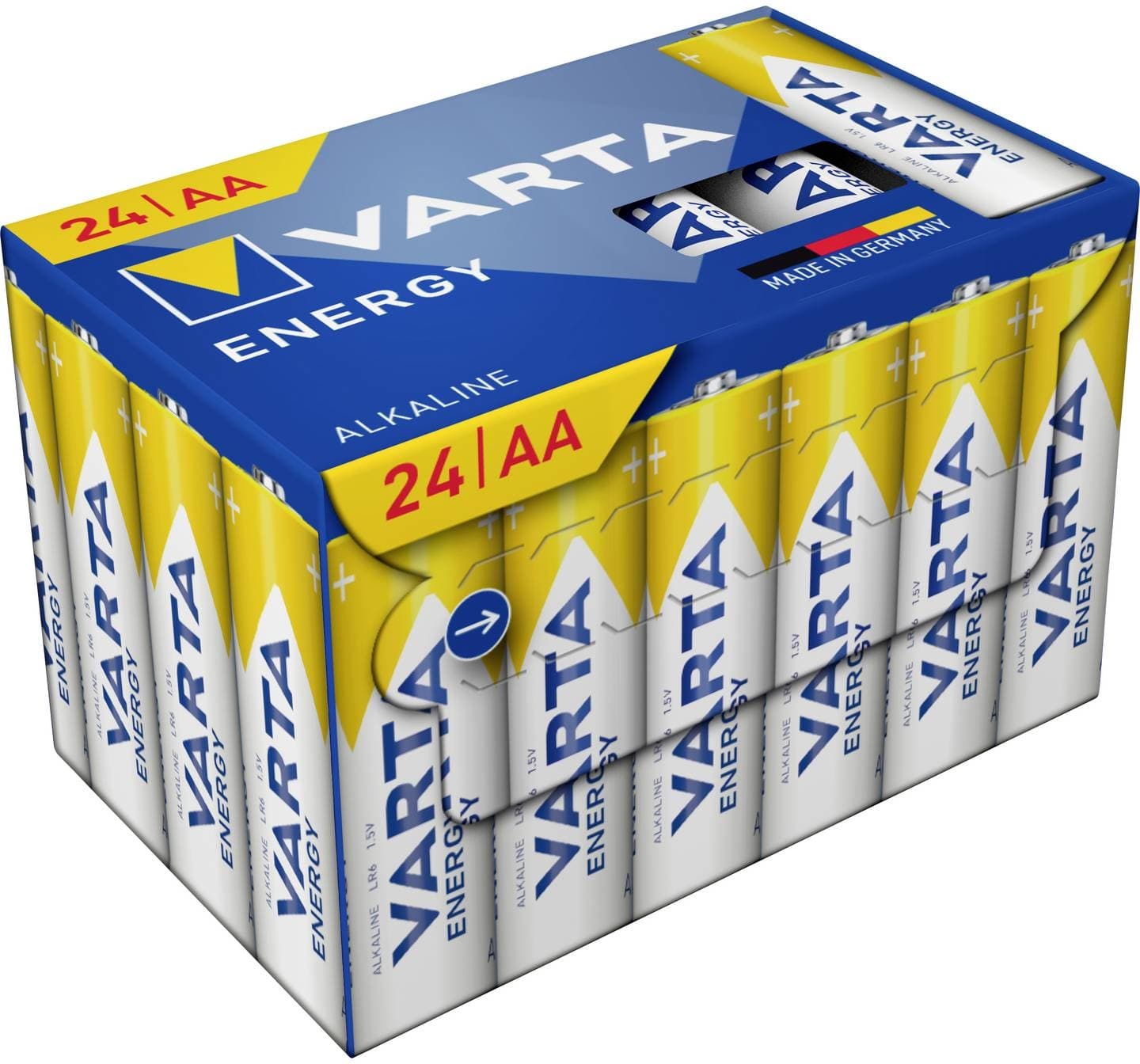 VARTA Batterijenergie AA Kubus Alkaline (Set van 24) 4106.229.234