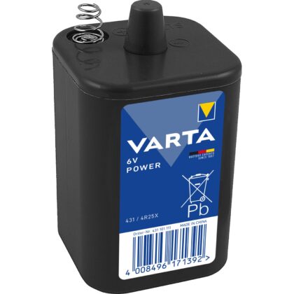 VARTA Blokbatterij 4R25X - 6V 8500mAh ZnCl - blister 1 stuk 431.101.111