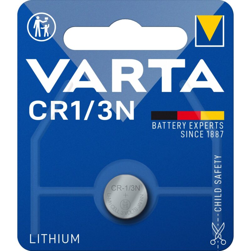VARTA Knoopcelbatterij LITHIUM - CR1/3N - 3V 170mAh - blister 1 stuk 6131.101.401