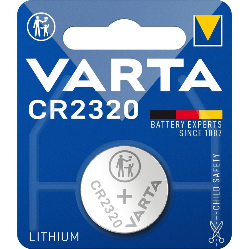 VARTA Knoopcelbatterij LITHIUM - CR2320 - 3V 135mAh - blister 1 stuk 6320.101.401