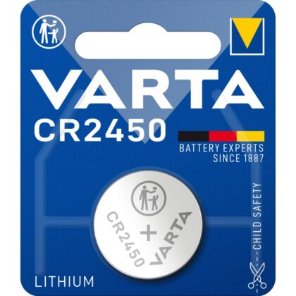 VARTA Knoopcelbatterij LITHIUM - CR2450 - 3V 560mAh - blister 1 stuk 6450.101.401