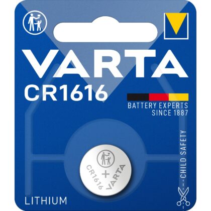 VARTA Knoopcelbatterij LITHIUM - CR1616 - 3V 55mAh - blister 1 stuk 6616.101.401