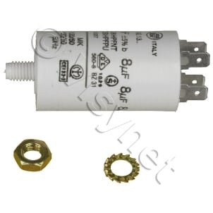 VEDELEC Bedrijfscondensator voor motor 8µf 450V/Klem 0000361