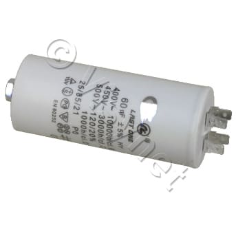 VEDELEC Condensator 60µf 450V - lengte 11.5cm