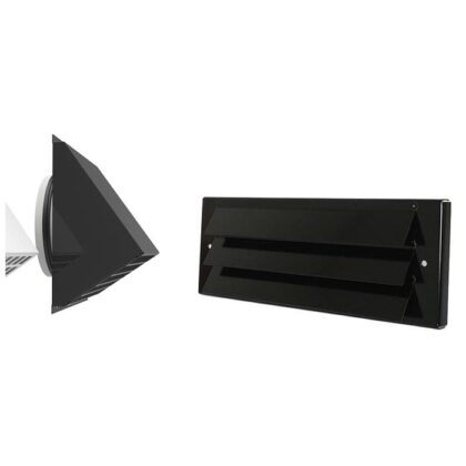VENT-AXIA MR 200 Z Geveldoorvoer Alu ID200 RAL9005 zwart  ** 3007002311