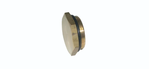 Henco VS messing collector blindstop met O-ring 4/4 M VS-06