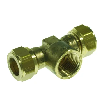 VSH Knelovergangs-T-stuk messing 15 x 1/2" x 15 F (drink)water VSH VSH Super S1223 0869341