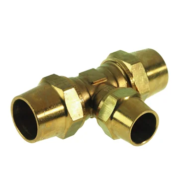 VSH Knelverloop-T messing 22x15x22mm FFF gas VSH VSH Super G1221 0879681