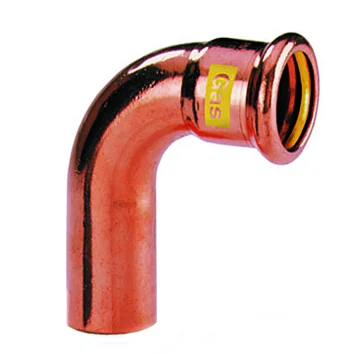 VSH Persinsteekbocht koper 28mm MF 90° gas VSH XPress Koper Gas G7001A 4803799