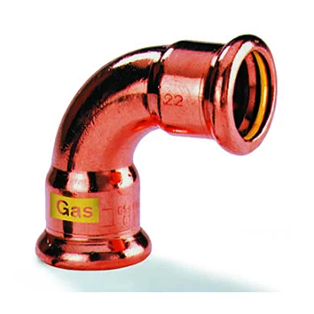 VSH Persbocht koper 15mm FF 90° gas VSH XPress Koper Gas G7002A 4803832