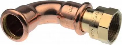 VSH Persovergangsknie brons 18mm x 3/4" F 90° gas VSH XPress Koper Gas G6090G 4804679