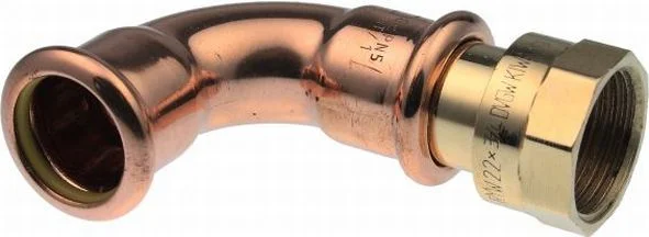 VSH Persovergangsknie brons 18mm x 3/4" F 90° gas VSH XPress Koper Gas G6090G 4804679