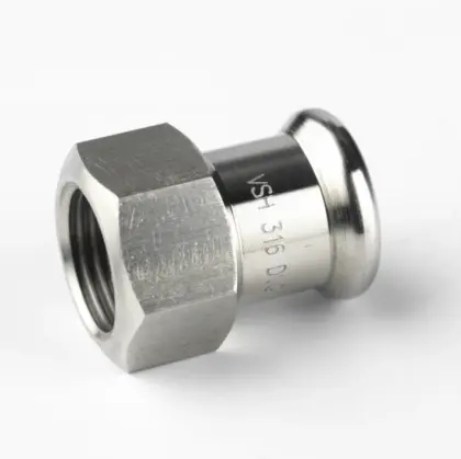 VSH Persovergangsstuk inox 22mm x 3/4" F (drink)water VSH XPress Inox R2702 6190470