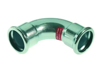 VSH Persbocht staal 28mm FF 90° verwarming VSH XPress Staalverzinkt C1408 6201580