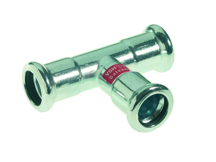 VSH Pers-T staal 88.9mm FFF verwarming VSH XPress Staalverzinkt C1414 6206453