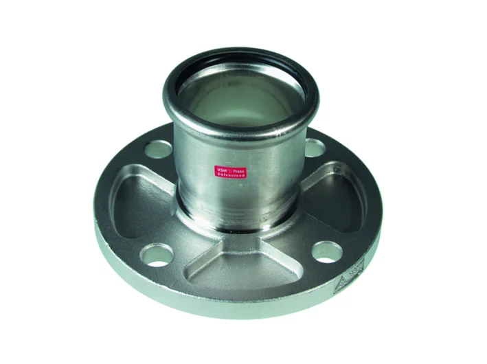 VSH Persflensovergang staal DN65 x 76.1mm verwarming PN16 VSH XPress Staalverzinkt C1426 6206596