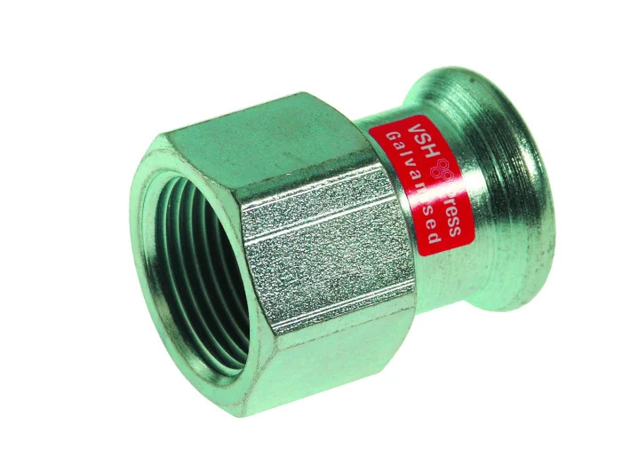 VSH Persovergangsstuk staal 35mm x 5/4" F verwarming VSH XPress Staalverzinkt C1402 6206695