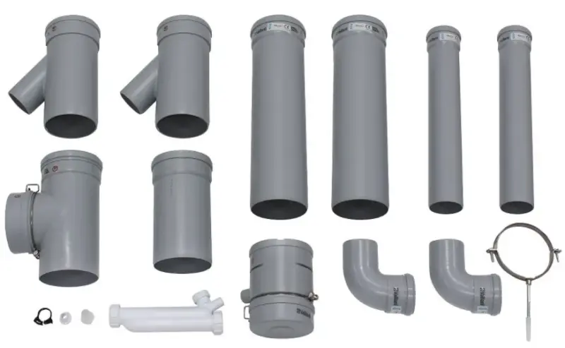 Vaillant Basis kit 2 wandketels naast elkaar dn 130 vaillant 0020042761