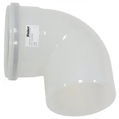 Vaillant Enkelwandige rookgasbocht Vaillant 87° 160mmkunststof met lipring 0020095552