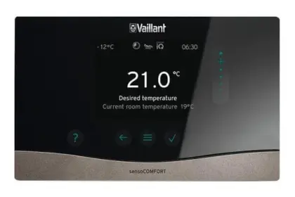 Vaillant Ruimteklokthermostaat Vaillant sensoCOMFORT jaarklok klasse VI modulerend VRC 720f 0020260929