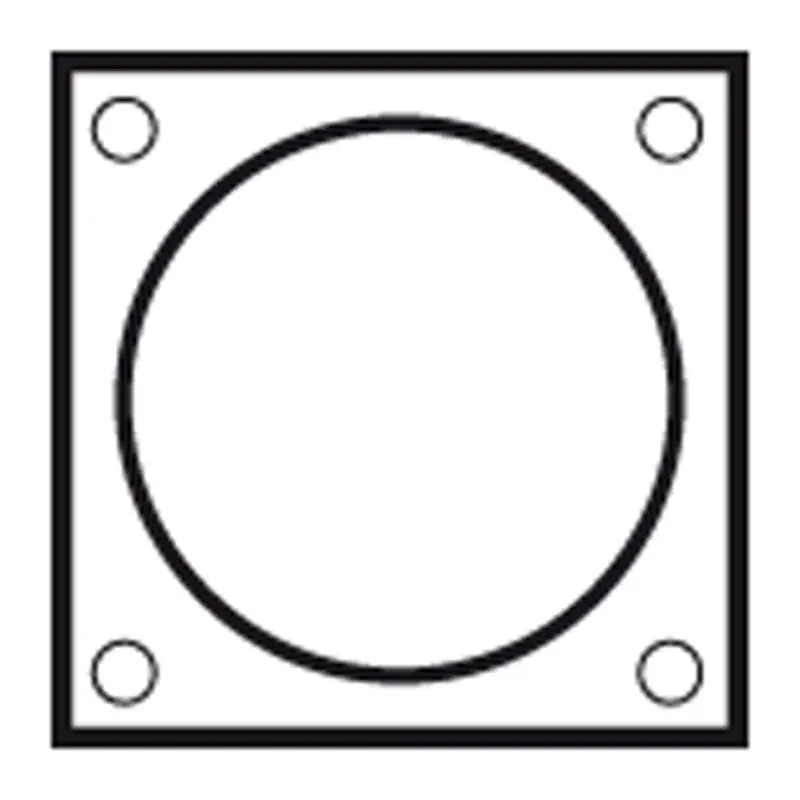 Vaillant Afdekrozet rookgas/luchttoevoerbuis Vaillant rond Ø80mm aluminium 009477