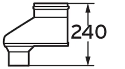 Vaillant Rookgasketeladapter Vaillant ecoTEC aluminium parallel / concentrisch 80/125mm - 80/80mm 303623