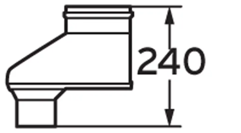 Vaillant Rookgasketeladapter Vaillant ecoTEC aluminium parallel / concentrisch 80/125mm - 80/80mm 303623