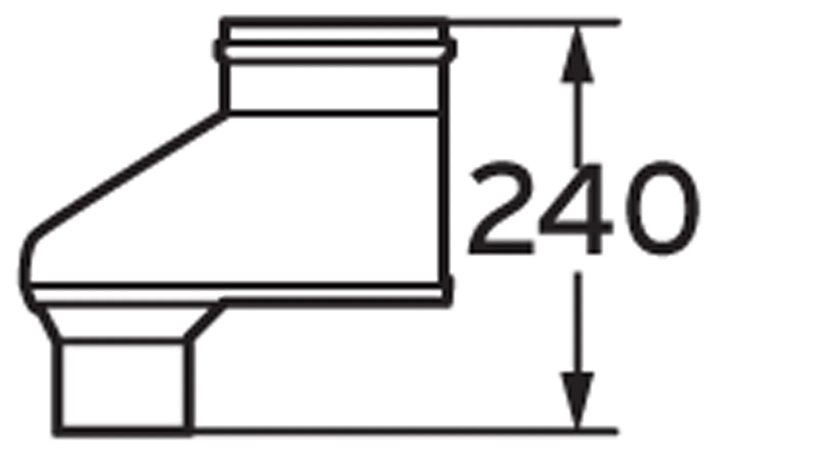Vaillant Rookgasketeladapter Vaillant ecoTEC aluminium parallel / concentrisch 80/125mm - 80/80mm 303623