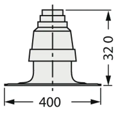 Vaillant Schouwkap 80 in PP vaillant 303963