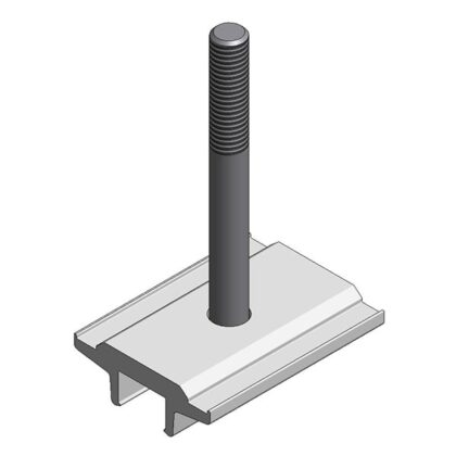 Van der Valk Alu contraplaat met RVS bout M8x75mm voor elevated systeem 724075