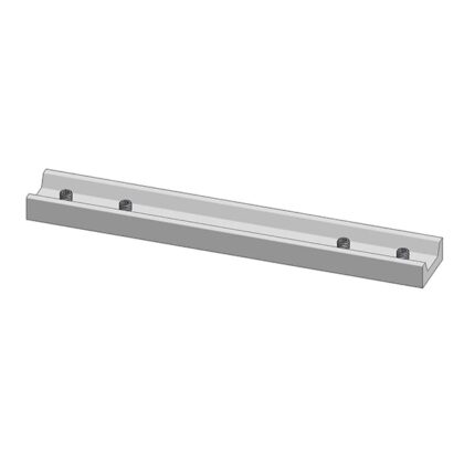Van der Valk Alu koppelstrip voor inleg profiel met 4x inbus M6x10mm 724810
