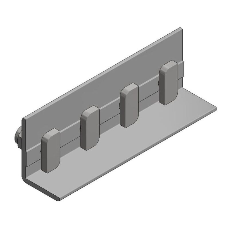Van der Valk Alu koppelstuk voor Side++ profiel met 4x hamerkopbout M8x20mm - inox 724863