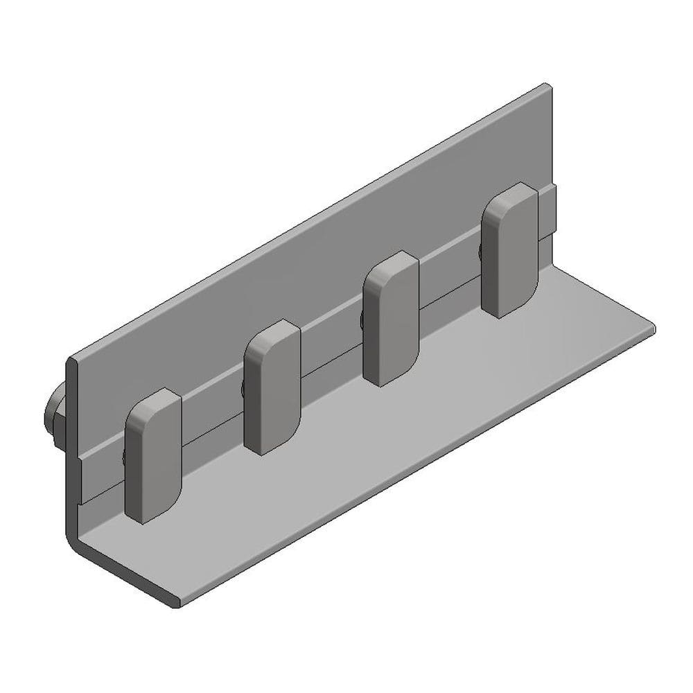 Van der Valk Alu koppelstuk voor Side++ profiel met 4x hamerkopbout M8x20mm - inox 724863
