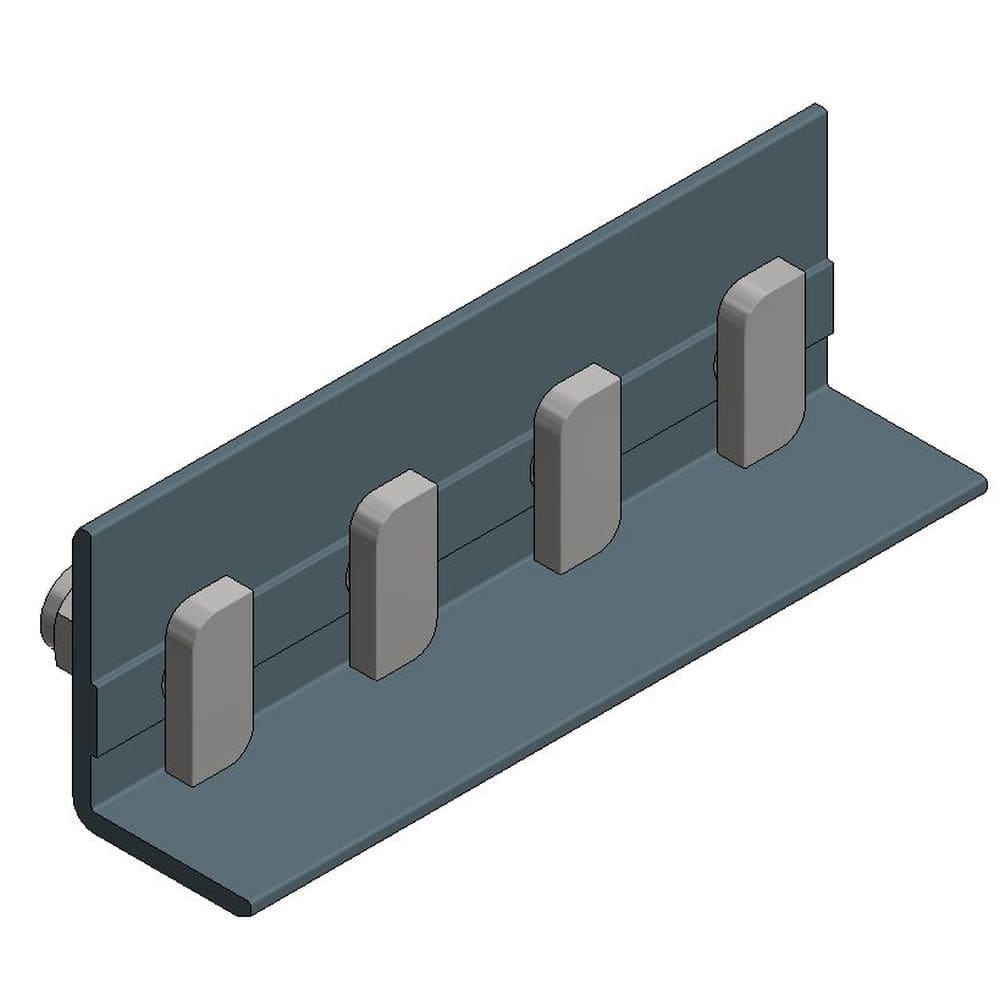 Van der Valk Alu koppelstuk voor Side++ profiel met 4x hamerkopbout M8x20mm - zwart 724863ZW