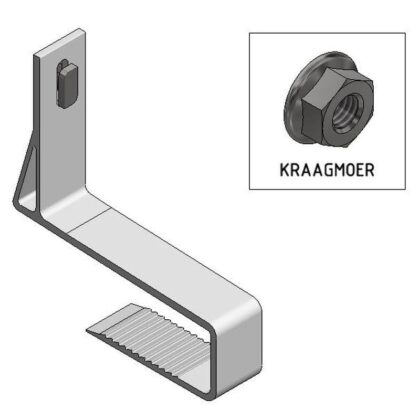 Van der Valk Alu Slimline dakhaak 40-50mm + hamerkopbout + kraagkartelmoer 729530
