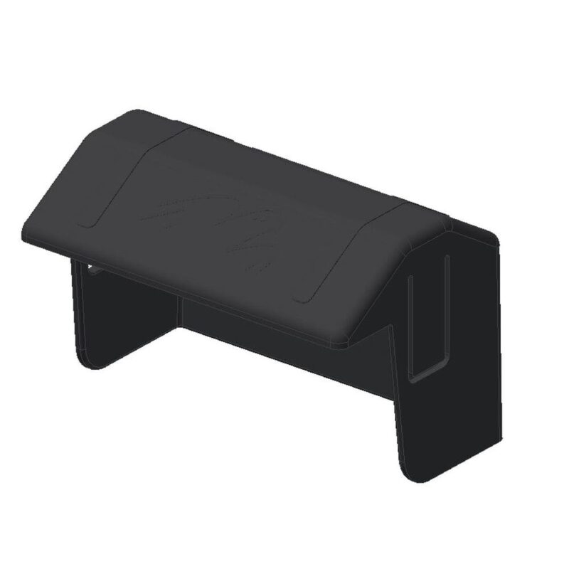 Van der Valk Kst. Afdekkap eindklem - zwart 739007