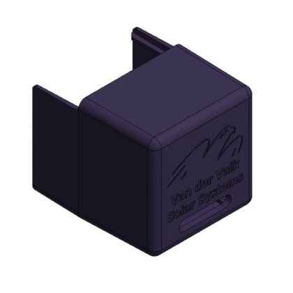 Van der Valk Zwarte kunststof einddop voor Side++ en trapezium profiel 739052